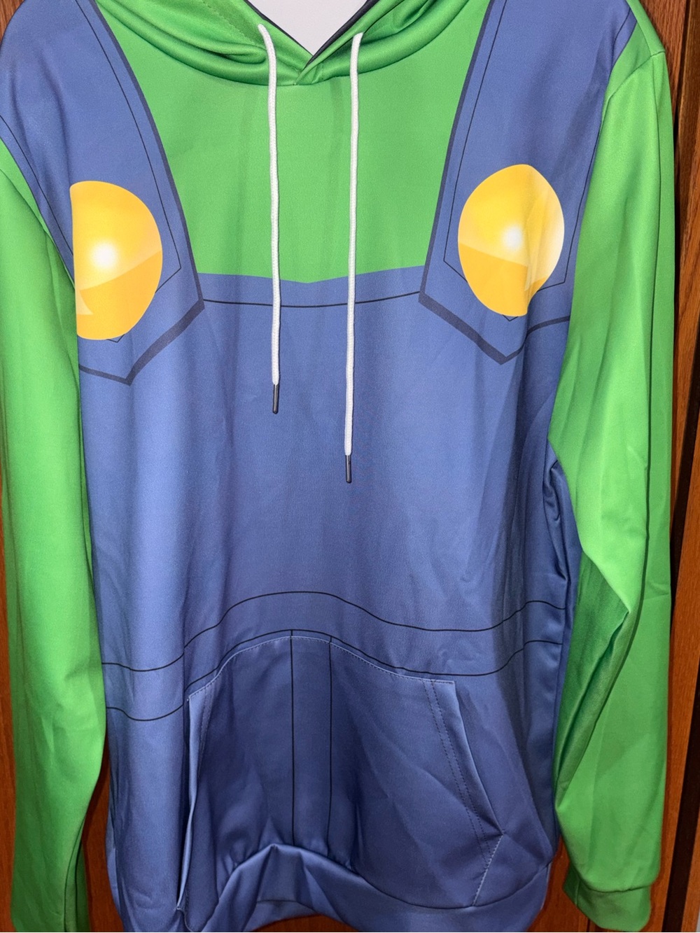 Adult Super Mario Bros Luigi Hoodie